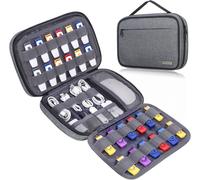 TIANYI-Boîtier de Clé USB Support de Clé USB Sac de Rangement pour SanDisk/SamData/Samsung Lecteurs Flash USB Jump Drive Memory Stick, Carte SD, Câbles, Gris