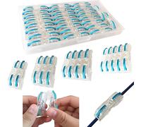 TIANYI-Bornier Electrique, 26 pcs SPL-1 Connecteur Electrique, Connecteurs de fils compacts, Connecteurs electriques rapide avec levier (Bleu)