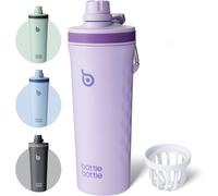 Tianyi-Bottle Bottle Bouteille Shaker Isotherme En Acier Inoxydable De 760 Ml Avec Fouet Métallique, Réutilisable Pour La Salle De Sport, Violet