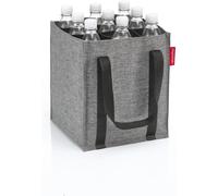 Tianyi-Bottlebag Twist Silver - 9 Compartiments, Recyclage Facile Des Bouteilles, Sangles De Transport, Couleur:Twist Silver