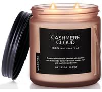 Tianyi-Bougie Parfumée Bourbon Au Coin Du Feu. Bougie En Pot En Cire De Soja Propre De 330 G. Brûlage De 70 Heures. Bougie Parfumée À Deux Mèches En Coton Pour L'automne Et La Décoration De La Maison