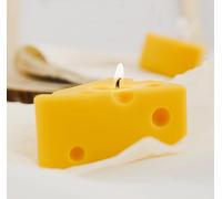 Tianyi-Bougie Parfumée En Forme De Fromage, 120 G D'arôme En Cire De Soja Pour Décoration De Table, Photo De Table, Cadeau D'anniversaire, Parfait Pour La Méditation, Soulager Le Stress, Le Bain, Le