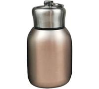Tianyi-Bouteille D'eau Isotherme, Mini Bouteille Isotherme Portable En Acier Inoxydable, Étanche, Pour Eau Chaude Et Froide, 300 Ml(Or Rose¿