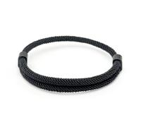 Tianyi-Bracelet Paracorde Fait De Corde À Voile En Nylon Bande De Marin Surfeur Réglable Pour Les Loisirs, Le Sport Et La Vie Quotidienne (Noir)