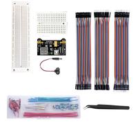 TIANYI-Breadboard Kit Planche à Pain sans Soudure avec U-Shape câble de raccordement,M vers F,M vers M, F vers F Cable,câble DC,adaptateurd' alimentation