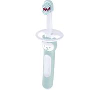 Tianyi-Brosse À Dents Baby's Brush C146 Avec Manche Court Et Anneau De Sécurité Pour Bébé À Partir De 6 Mois Bleu