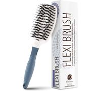 Tianyi-Brosse Démêlante Cheveux Secs Et Humides \U2013 Brosse Cheveux En Poils De Sanglier Naturels \U2013 Brosse À Cheveux Sans Douleur \U2013 Brosse Cheveux Bouclés Avec Minéraux Pour Cheveux Brill