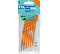 Tianyi-Brossettes Interdentaires Angle - Idéal Pour Le Nettoyage Des Espaces Interdentaires Des Molaires - 2 X 6 Brossettes - Diamètre 0,45mm - Orange