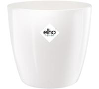 Tianyi-Brussels Diamond Rond 25 - Pot De Fleurs Pour Intérieur - Ø 25.2 X H 23.0 Cm - Blanc/Blanc
