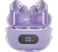 TIANYI-Buds Plus TWS T313AE Écouteurs sans Fil avec réduction Active du Bruit, ENC, Bluetooth et jusqu'à 25 Heures de Lecture de Musique, Violet