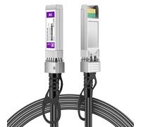 TIANYI-Câble 10G SFP+ DAC, 10GBASE-CU SFP+ vers SFP+ à connexion directe en cuivre compatible avec Cisco SFP-H10GB-CU5M, Ubiquiti UACC-DAC-SFP10-5M, Meraki, Netgear et plus encore, 24AWG, 5M