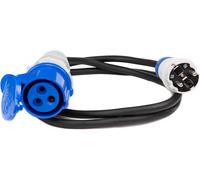 TIANYI-Câble adaptateur CEE en caoutchouc 1,5 m \u2013 230 V/16 A, câble CEE avec fiche de contact de protection, section de câble 3 x 2,5, IP44 pour une utilisation en extérieur, 3680 W pour camping