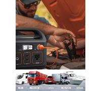 Tianyi-Câble Alligator 12v Vers Allume-Cigare Pour Jackery, Bluetti, Anker, Connecteur Allume-Cigare 14awg À Clips De Batterie Pour Générateurs Solaires Et Stations D'énergie (2 Mètres)