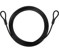 Tianyi-Câble Antivol De Vélo Câble De Sécurité En Acier Avec ?illets Longueur 2m Épaisseur 4mm Avec Revêtement Pvc Pour Cadenas Antivol À Disque Et Antivol En U Noir