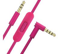 TIANYI-Câble audio de rechange avec microphone en ligne et contrôle compatible avec casques Beats by Dr Dre Solo2/Solo 3/Studio 2 3 Pro/Detox/Wireless/Mixr/Executive/Pill (1,8 m, rose)