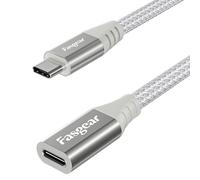 TIANYI-Câble d'extension USB C câble d'extension mâle vers femelle de type C compatible avec le chargeur Magsafe Chargement sans fil Mag safe Tous les appareils de type C 2.0 (1.8 m, Blanc)