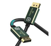 TIANYI-Câble DisplayPort 2.1 16K DP 2.0 16K @ 30Hz 8K @ 60Hz 80Gbps HDR 10, DSC 1.2a, G-Sync & Free-Sync, DP Câble 2.1 pour PC de jeu/ordinateur portable/carte graphique/moniteur (3 m)