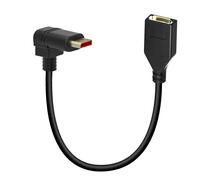 TIANYI-Câble DisplayPort à angle droit, 90 degrés DP 1.2 mâle vers femelle rallonge 12 pouces, 2K@144Hz/4K@60hz/1080P Adaptateur Display Port Extender