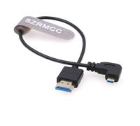 TIANYI-Câble Haute Vitesse 8K 2.1 Micro HDMI à Angle Droit vers HDMI pour Go-Pro Hero 3/4 Canon EOS M5 Sony A6000 A7III RX10 Nikon B500 Z6 Raspberry Pi 4 Moniteur Atomos Ninja 2