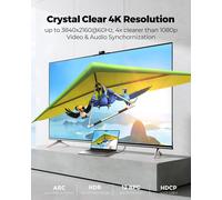 TIANYI-Câble HDMI 144Hz 5m, [Certifié VESA] 4K@60Hz 2K@144Hz 2K@120Hz, HDMI1.4 avec 3D, G-Sync et FreeSync, Câble HDMI5 mètres pour 144Hz Moniteur Gaming, PC, Carte Graphique, Laptop