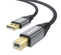 TIANYI-Câble Imprimante USB 3m, USB 2.0 Cordon de Scanner d'imprimante mâle à B mâle Nylon tressé Compatible avec Canon, HP, Brother, Hero, Dell, Lexmark, Epson