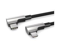 TIANYI-Câble Micro USB vers USB C OTG de 0,3m, charge les appareils USB de type C, prise coudée, pour ordinateur de vélo de Bosch Kiox, Yamaha,