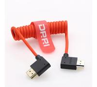 TIANYI-Câble spiralé tressé ultra haut débit 8K/60Hz 4K/120Hz 4K 60 fps HDMI angle gauche vers angle droit HDMI 2.1 pour Z Cam E2 S6 F6 Nikon Z9 Canon C100 C200 C300 vers Atomos Ninja V/BM5