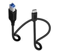 TIANYI-Cable USB C vers USB B 3.0 Cable USB C vers Imprimante Haute vitesse 5Gbps pour Scanners, Imprimantes Multifonctions (Type C Black, 2 m)