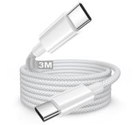 TIANYI-Câble USB C vers USB C 3M, 100W Câble USBC Charge Rapide pour iPhone 17/17 Pro/16/16 Pro Max/15/15 Pro Max/15 Plus, Macbook, iPad Air, Samsung, Cable Chargeur iPhone 15 16 cable Chargeur Type