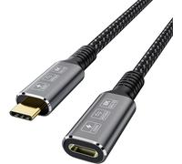 TIANYI-Câble USB4 8K d'Extension Thunderbolt 4 type C Mâle à Femelle ultra HD 8K@60Hz 100W Charge 40gbps Transfert de Données Compatible SSD Externe Egpu USB-C Dock