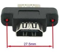 TIANYI-CableCC Adaptateur d'extension HDMI femelle vers HDMI 1.4 femelle avec trous de montage sur panneau