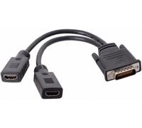 TIANYI-Cablecc Câble d'extension répartiteur DMS-59 broches mâle vers double HDMI 1.4 HDTV femelle pour carte graphique PC