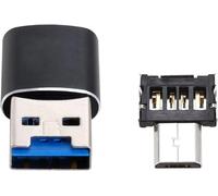 TIANYI-Cablecc Lecteur de carte USB 3.0 vers micro SD SDXC TF avec adaptateur micro USB 5 broches OTG pour tablette/téléphone portable.