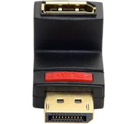 TIANYI-Cablecc Up Angled 90 Degree DP DisplayPort Male to Female Extension Adapter