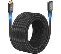 TIANYI-CableDeconn Rallonge USB C 3.2 Gen-2 240 W - 5M Câble de charge Thunderbolt 3 mâle vers femme - Transfert de données 20 Gbps 48 V/5 A de type C - Vidéo 4K - Compatible avec MacBook M1/M2/M3