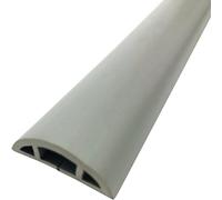 TIANYI-Cache-câble De Plancher Demi-Cercle À Usage Domestique Passe Câble Sol Souple, Matériau Souple en PVC Coupe Facile Floor Cable Cover CordsAnti-Pas Et Anti-Stress (Color : Gris, Size : 3m)