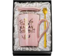Tianyi-Cadeau Fete Des Meres Maman Mug Pour Les Mama, Cadeau D'anniversaire Cup Tu Es La Meilleure Maman Du Monde Entier'' Tasse À Café En Céramique