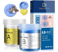 Tianyi-Caoutchouc De Silicone En Pâte - Rapport De Mélange 1:1 Facile Caoutchouc De Silicone Pour Moulage, Fabrication De Moules En Silicone Diy, Moules En Résine, Moule Savon, Artisanat (400g)