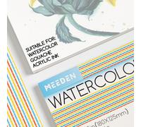 Tianyi-Carnet De Papier Aquarelle: 20 Feuilles De Carnet Aquarelle 31 X 23cm - 100% Coton - 300 Gsm Bloc De Papier Aquarelle Sans Acide Pour Aquarelle Gouache Encre - Grain Satiné