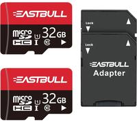 Tianyi-Carte Micro Sd 32 Go, Carte Mémoire Microsdhc + Adaptateur Sd, Smartphones Ordinateurs De Bureau Et Drones,A1 U1 C10 V10, Full Hd Et 4k Uhd, Carte Tf Lot De 2 Cartes + 1 Adaptateur