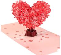 Tianyi-Carte Pour Fête Des Mères, 3d Pop-Up Carte Voeux Pour Saint-Valentin Avec Enveloppe, Arbre D'amour Carte D'anniversaire, 3d Pop Up Card Pour Maman, Couple Amoureux, Marié Mariée, Mariage