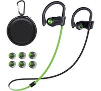 TIANYI-Casque Bluetooth sans Fil Sport, Ecouteur Bluetooth Sport, Bluetooth 5.3, Basses stéréo HD, Étanchéité IPX7 Écouteur Sport Adapté à la Course à Pied Cyclisme Fitness Bureau, Vert