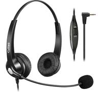Tianyi-Casque Téléphone Fixe 2,5 Mm Avec Micro Anti-Bruit, Oreillette Filaire Pour Gigaset C430a C530a Panasonic Cisco Spa 303 Polycom Grandstream Zultys Téléphones Sans Fil Dect Bureau Centre D'appe