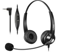 TIANYI-Casque Téléphone Fixe de 2,5mm avec Micro Anti-Bruit, Oreillette Téléphone pour Gigaset C530A S850A CL660 Panasonic Yealink W52P Cisco Spa Grandstream Téléphones sans Fil Dect Bureau Centre d