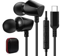 TIANYI-Casque USB C pour Samsung A53 A33 S21 S20 FE S22 Ultra Écouteurs intra-auriculaires avec câble type micro Xiaomi 11T 12 Pro OnePlus 10 9 Nord 2 Pixel 7 6a Noir