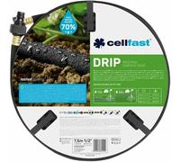 TIANYI-CELLFAST Tuyau De Jardin Économisez Jusqu à 70 Pourcent D Eau Raccord En Ligne Résistant Aux UV 7 5 Mètres Drip, Gris