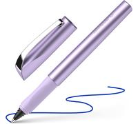 Tianyi-Ceod Shiny Stylo Roller (Pour Droitiers Et Gauchers, Épaisseur De Trait M, Avec Cartouche D'encre Bleu Roi) Violet