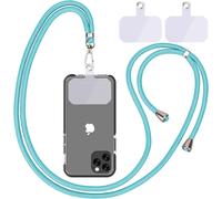 Tianyi-Chaîne De Téléphone Portable Universelle - Cordon Universel Pour Téléphone Portable À Suspendre Autour Du Cou - Avec Cordon De Téléphone Portable - Réglable Et Amovible - Bleu Militaire (1 Ble