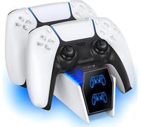 TIANYI-Chargeur Manette PS5, 2H Rapide Chargeur ps5 avec 2 Types de Câble pour Manette PS5, Station de Chargement Compatible avec Manettes DualSense PlayStation 5