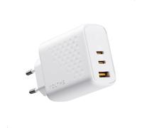 TIANYI-Chargeur USB-C 67W GaN Multiple Chargeur GaN Blanc, Secteur Prise USB 3-Port PD3.0 Puissant & Rapide Compatible avec iPhones, iPads, Samsung, Pixel, ipad, ordi Portable Dell, Switch